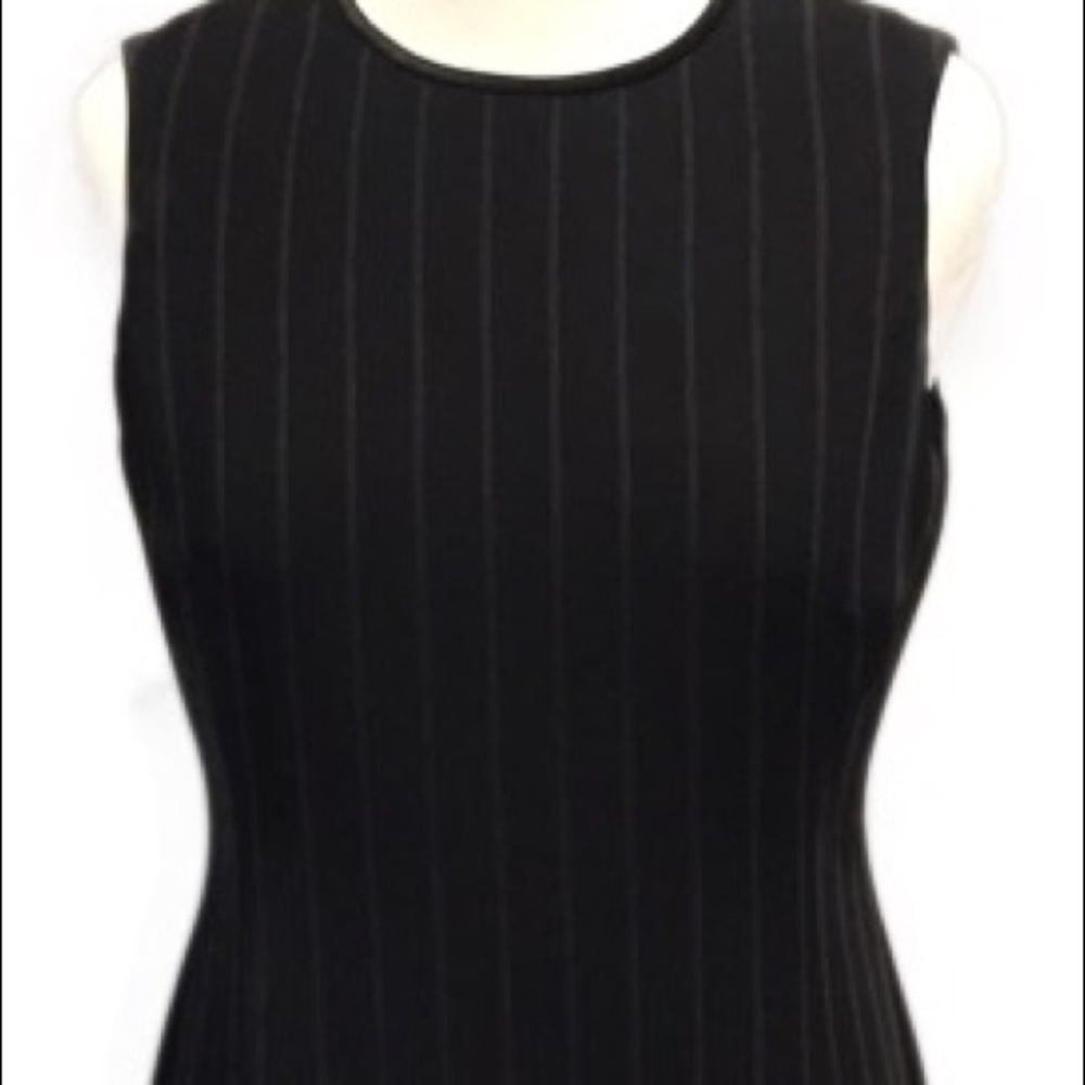 Jones New York Sleeveless Pinstriped Dress - Picture 6 of 8